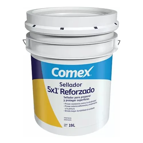 Sellador Vinil-acrílico Comex 5x1 Reforzado Cubeta De 19lts