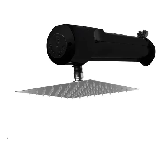 Ducha Eléctrica Lusso Automática Negra Boccherini 110v Color Negro