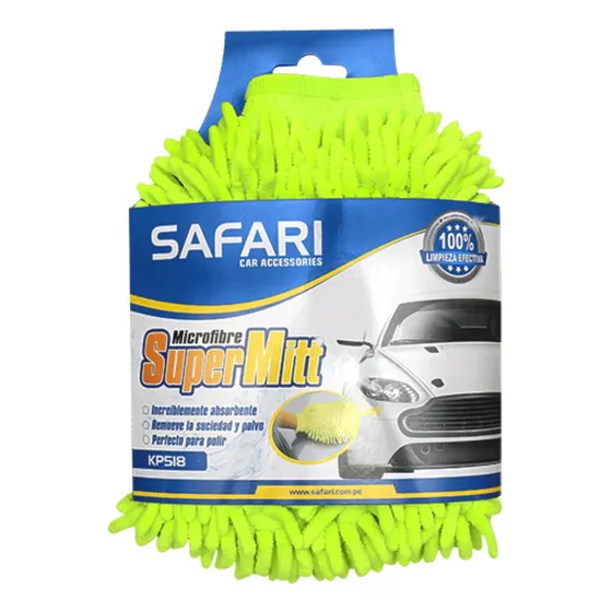 3 Paños De Microfibra Tipo Guante 230x150mm