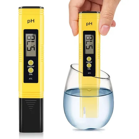 Medidor De Ph Digital Portátil Para Água Amarelo