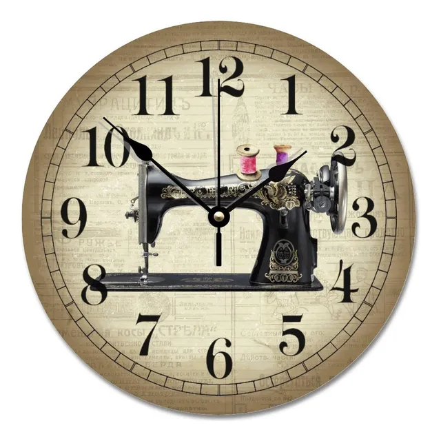 Aroggeld Reloj Pared Para Sala Costura Reloje Maquina Coser