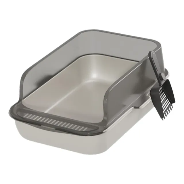 Caja De Arena Para Gatos Semicerrada De Lados Altos Caja De