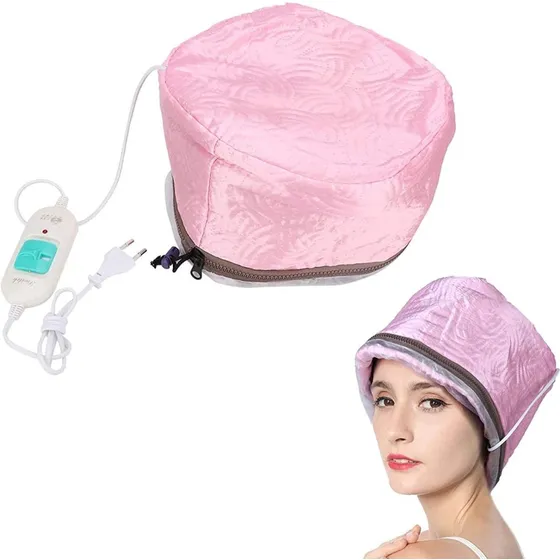 Gorra Termica Aislante Peluqueria Baño Crema Botox Capilar Color Rosa