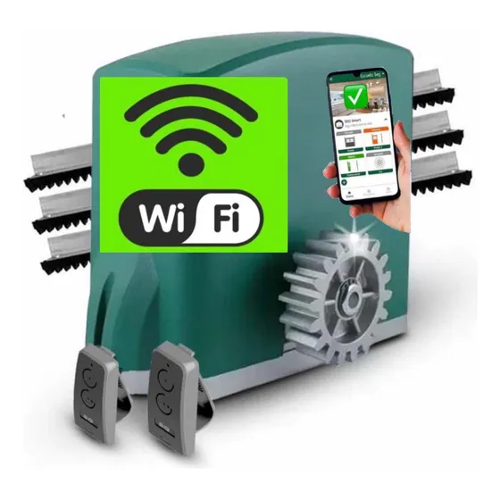Motor Porton Corredizo Seg  Wifi 500kg Kit 1/4hp Automatico