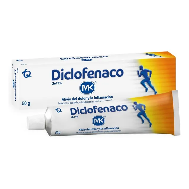 Diclofenaco Gel Mk 1% 50 G Antiinflamatorio Tópico