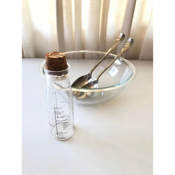 Ensaladera Grande De Vidrio, 30 Cms Diámetro Y Emulsionador