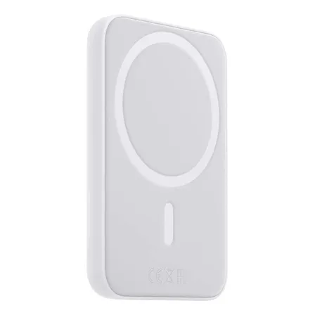 Cargador Inalámbrico 20000 mah Magnético Magsafe Bateria Externa Compatible iPhone Android Power Bank Portátil Color Blanco
