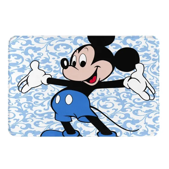 Linda Alfombra Baño Dibujo Animado Antideslizante Suave Agua