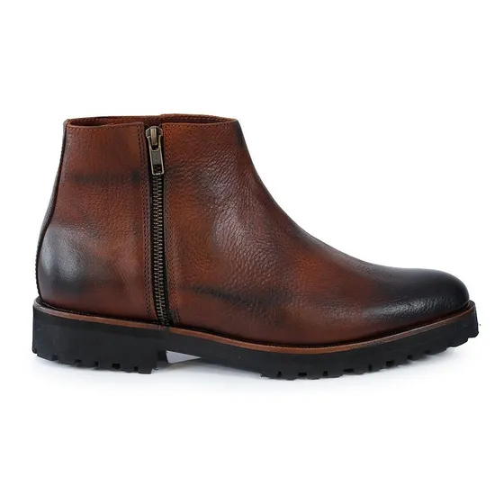 Bota Cuero Hombre Briganti Goma Botinetas Zapato Hcbo00987