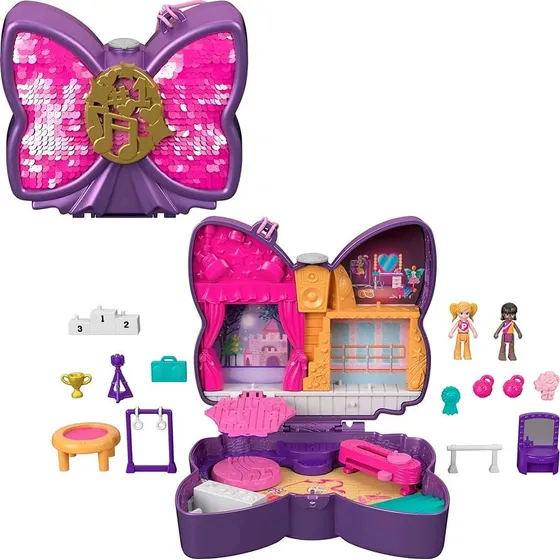 Polly Pocket Aventura Baile Lazo Brillante Muñeca Miniatura