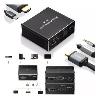 Hdmi Extractor De Audio Divisor Óptico Spdif Coaxial 3.5mm Hdmi Extractor De Audio Divisor Óptico Spdif Coaxial 3.5mm