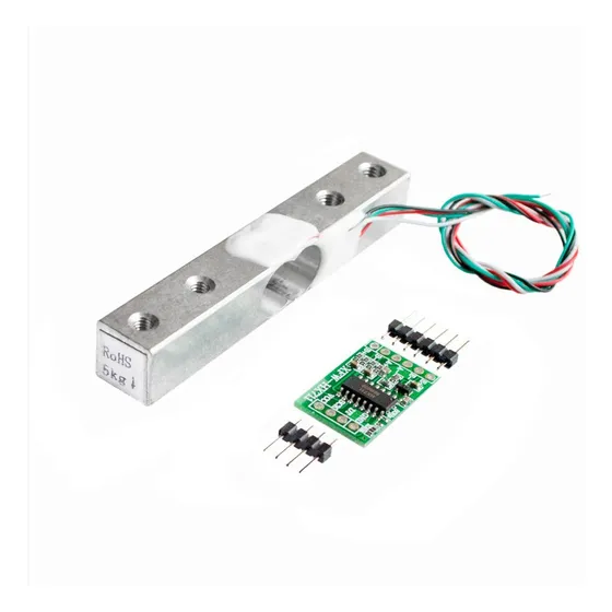 Celda De Carga Sensor De Peso 5kg Incluye Hx711 Arduin Pi