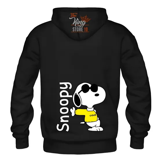 Poleron Cierre, Snoopy, Charlie Brown, Dibujos Animados, Peanuts, Xxxl / Kingstore10