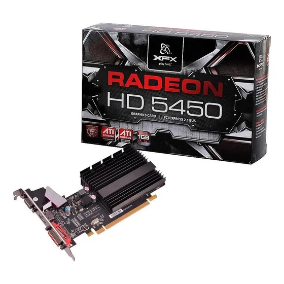 Placa De Video Xfx Ati Radeon Hd 5450 1gb Ddr3 Pci-e 2.1