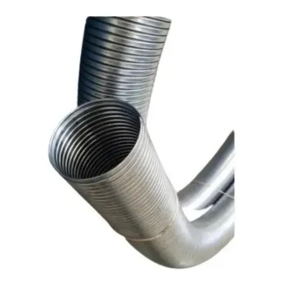 Tubo Flexible Escape  4 Pulgadas En Hierro Y Galvanizado