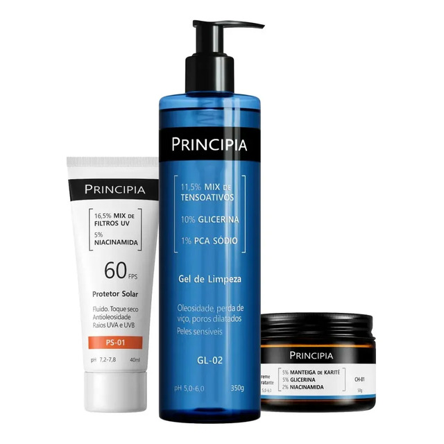 Principia Kit Completo Para Pele Sensível Com Fps 60