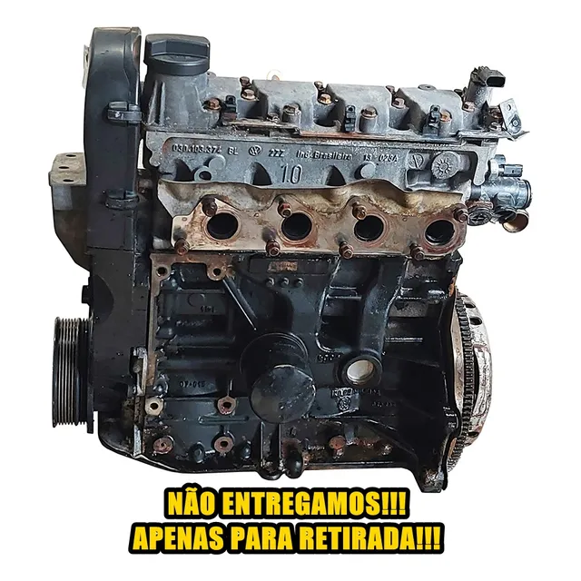 Motor Parcial Vw Gol G5 1.0 8v 2009 Apenas Para Retirada