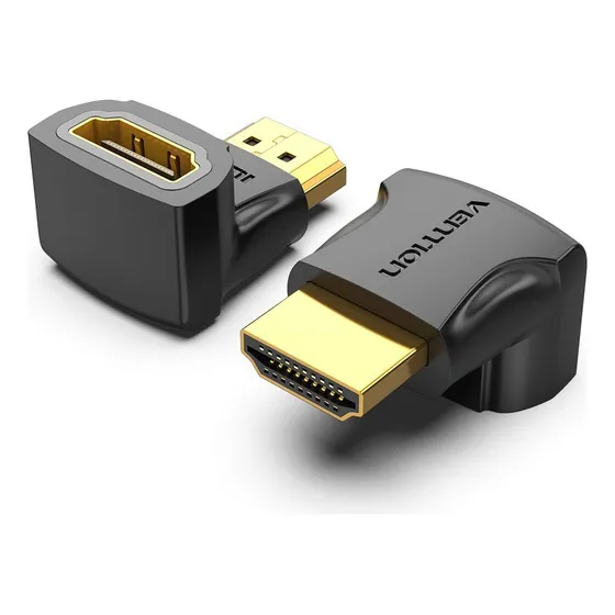 Adaptador Cupla Codo Hdmi Angulo 90 Grados Hub Vention Atrix