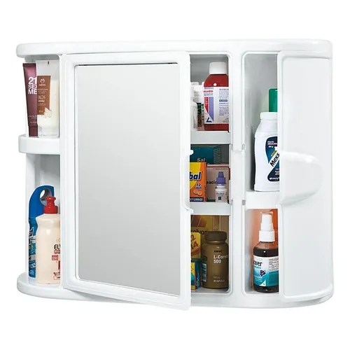 Armario de baño Rimax con espejo blanco