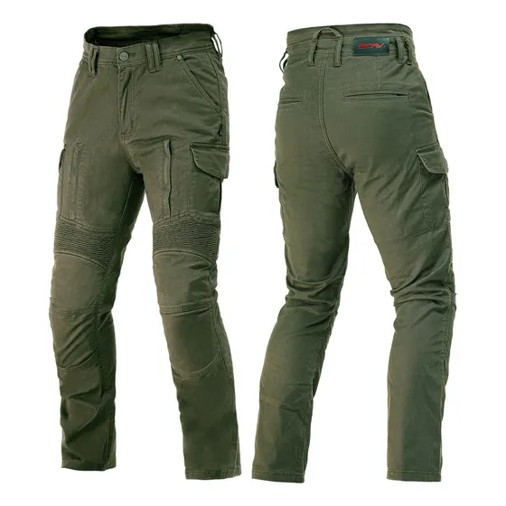 Pantalon Cargo Moto Stav 2 Capas Denim Kevlar  Motoscba