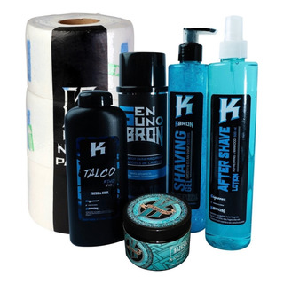 Kit Insumos Corte Afeitado Combo Barber Kbron Profesional Kit Insumos Corte Afeitado Combo Barber Kbron Profesional