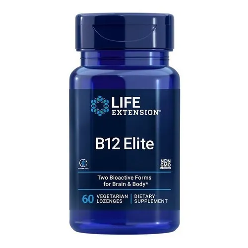 B-12 Elite Lozenges 1000 Mcg 60 Días Mejor Biodisponibilidad Frutilla