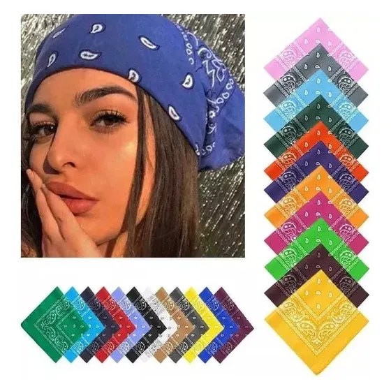Pañoletas Bandanas Pack 4 Surtida Pañuelo Tela Estampado