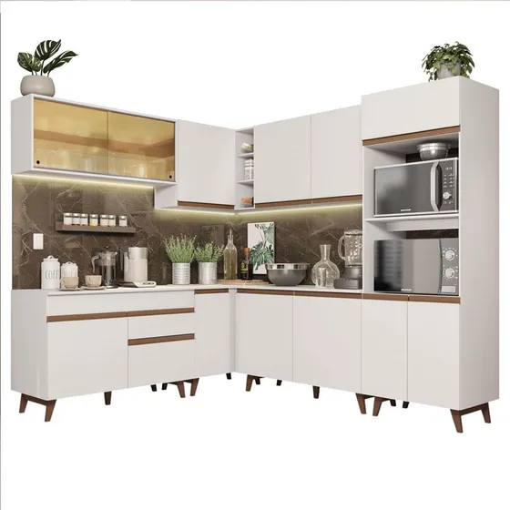 Madesa Gabinete Integral Esquinero 452cm Reims Blanco 01
