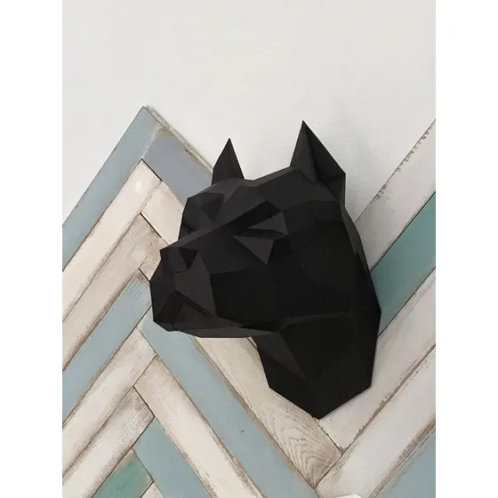 Cabeza Pitbull Papercraft Pdf (descargable)