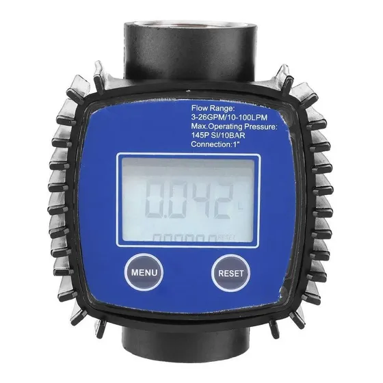 Medidor De Caudal Digital De Alta Precisión Para Agua, Comb