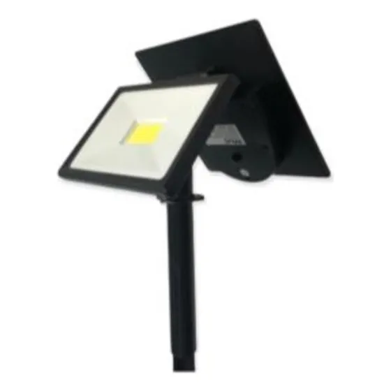 Foco Solar Para Jardin 10w C/ Estaca Cob Luz Calida Sol_346