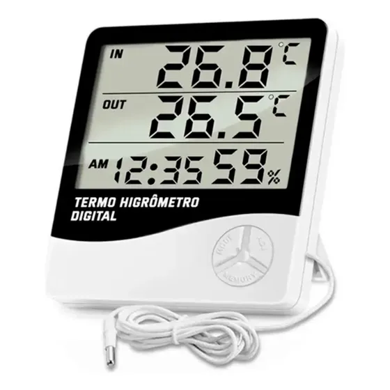 Termo Higrômetro Sensor De Temperatura E Umidade Digital