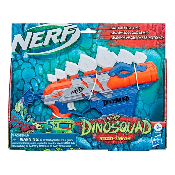 Nerf Pistola Dinosquad - Stego-smash - Vamos A Jugar