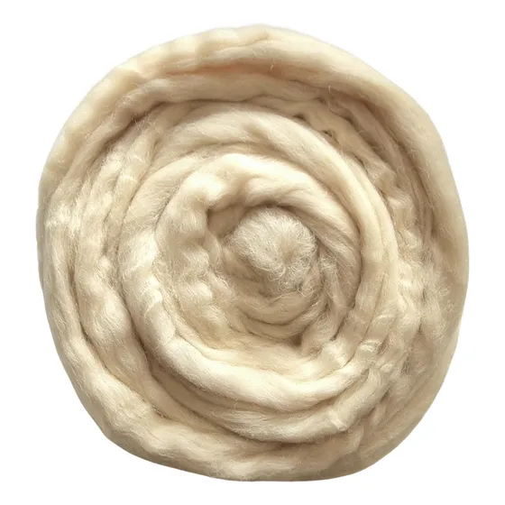 Lã Para Feltragem Natural Cardada - 1kg