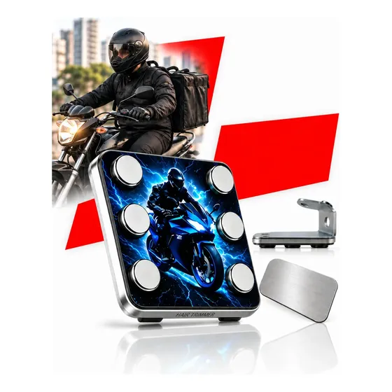 Suporte Celular Moto Magnético 6 Imãs Extra Forte Motoboy