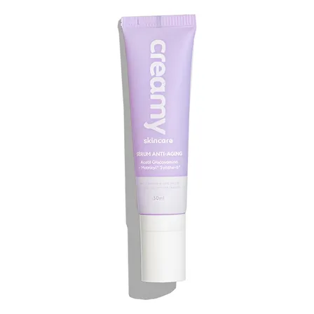 Creamy Skincare Sérum Anti-Aging 30ml| Prevenção Anti-Idade, Pele Mais Firme, Rápida Absorção | Todos os Tipos de Pele, Uso Diurno e Noturno