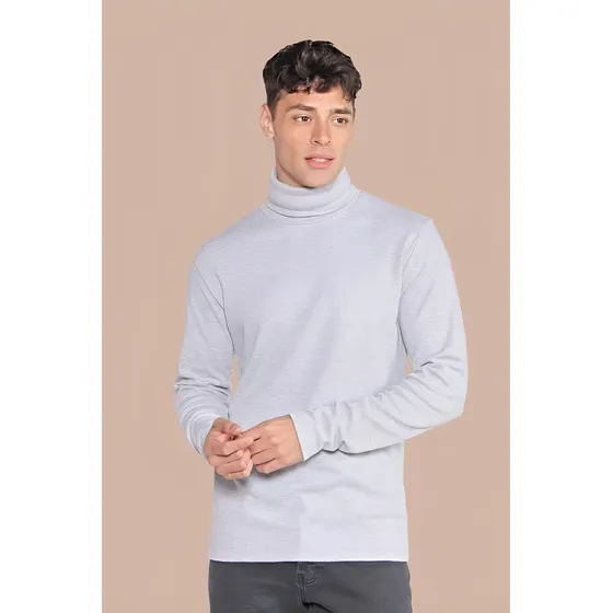 Polera De Algodón Cuello Alto Hombre Old Bridge Nash