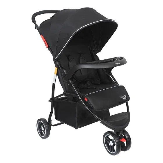 Carrinho De Bebê 3 Rodas Passeio 4ride 15kgs Maxi Baby - Preto