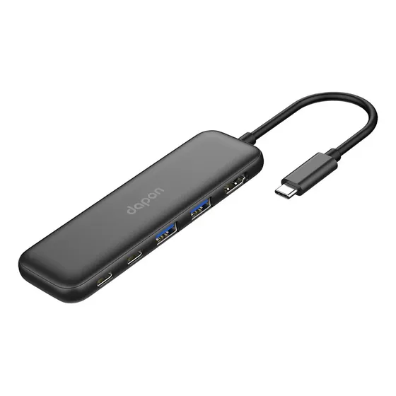 Hub USB-C 5 Em 1 Dapon HDMI 4K USB 3.0 Carregamento PD 100W