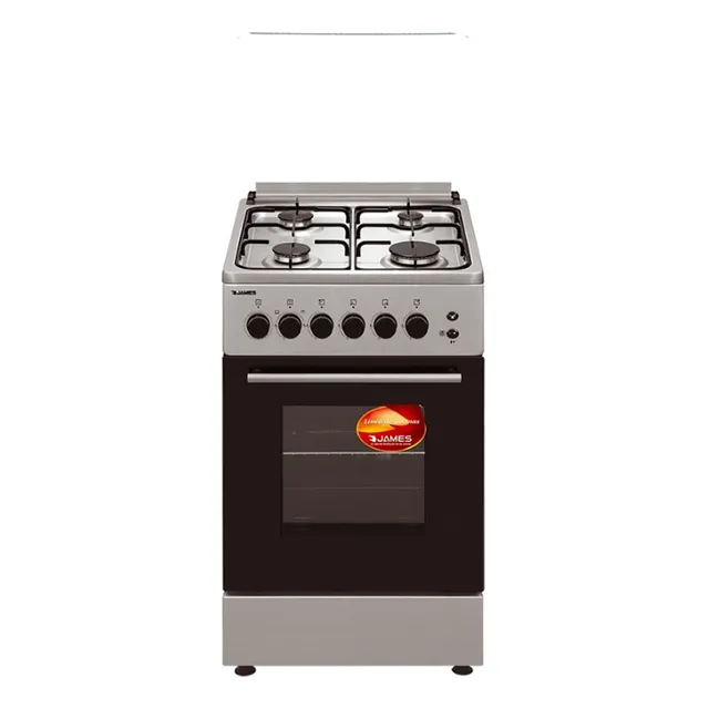 Cocina A Gas James Modelo C-212 A Tks - Inox - Frente Acero 