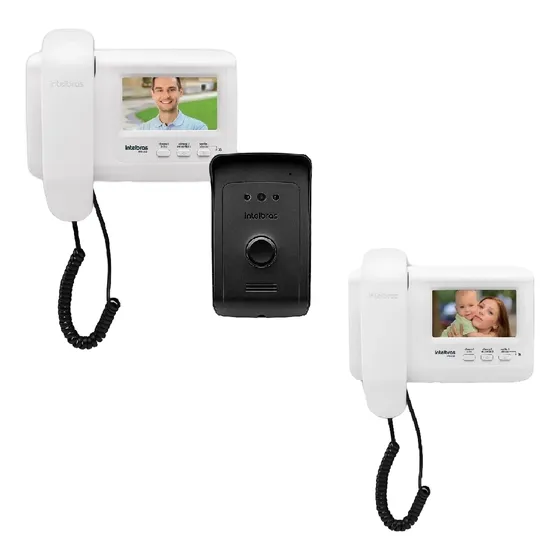 Kit Video Porteiro Intelbras 1010 + Monitor Extra