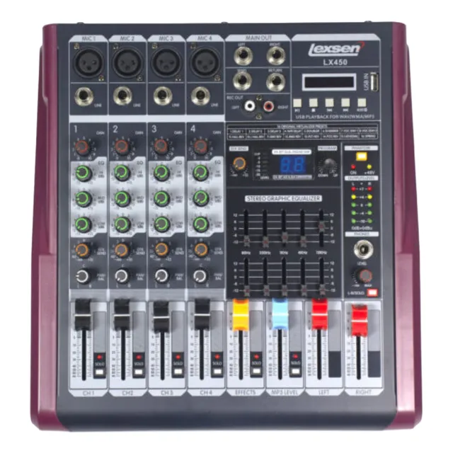 Consola Amplificada Amplicador Lexsen Lx-m4b