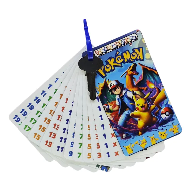 Llavero Didáctico Educativo Tabla De Multiplicar(10 Motivos)