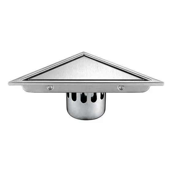 Coladera Invisible Acero Inoxi Triángula Desagüe Cocina Baño