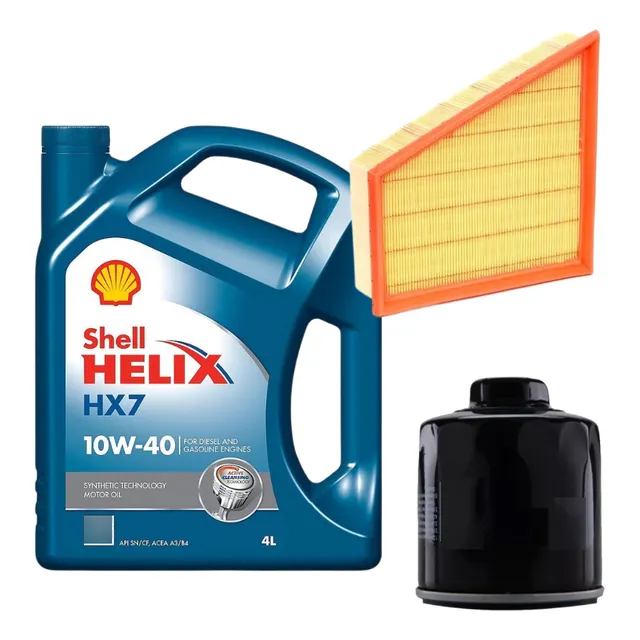 Kit Service Filtros Aceite Shell 10w40 Fox Suran Gol Trend