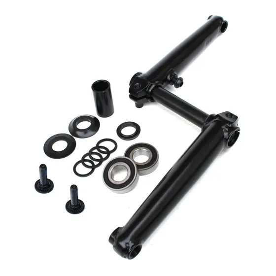 Palancas Bmx 3 Piezas ¡negras! + Eje + Caja Mid + Tornillos