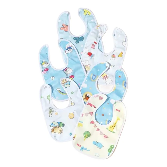 Babero Bebé 6 Piezas Estampados Nuevo