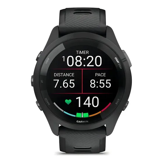 Reloj Garmin Forerunner 265 Music Amoled Negro 46mm | Cuotas sin interés
