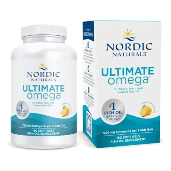 Nordic Naturals Ultimate Omega, Sabor A Limón - 180