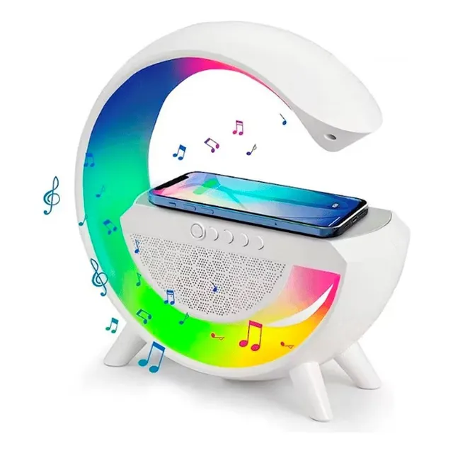 Parlante Lámpara Veladora Radio Bluetooth Cargador
